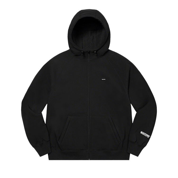 

Толстовка Supreme WINDSTOPPER Zip Up Hooded Sweatshirt Black, черный