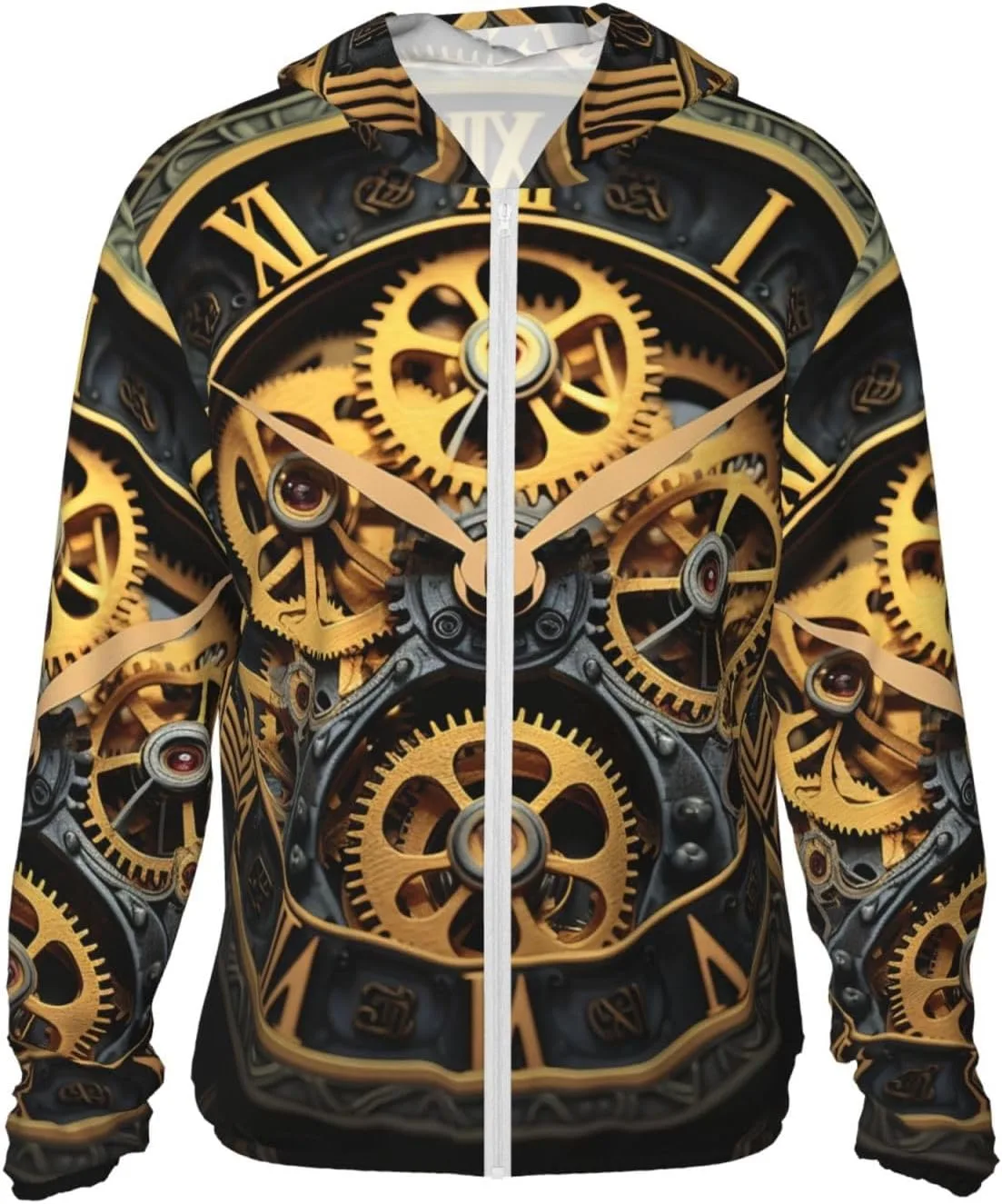 

Куртка-толстовка с капюшоном Clock Gear Full Zip, UPF 50+, с карманом HJBNW