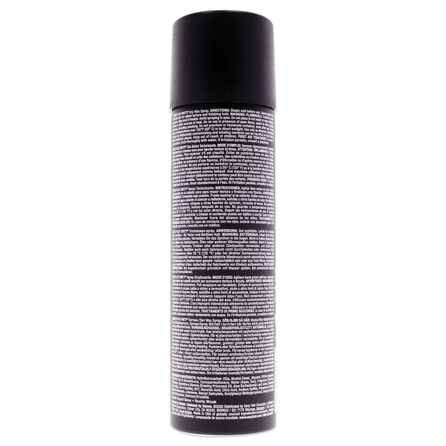 Спрей для укладки волос Style Sexy Hair Play Dirty Dry Wax Spray от Sexy Hair для мужчин и женщин - 120 мл (4,8 унции), черный — фото 3
