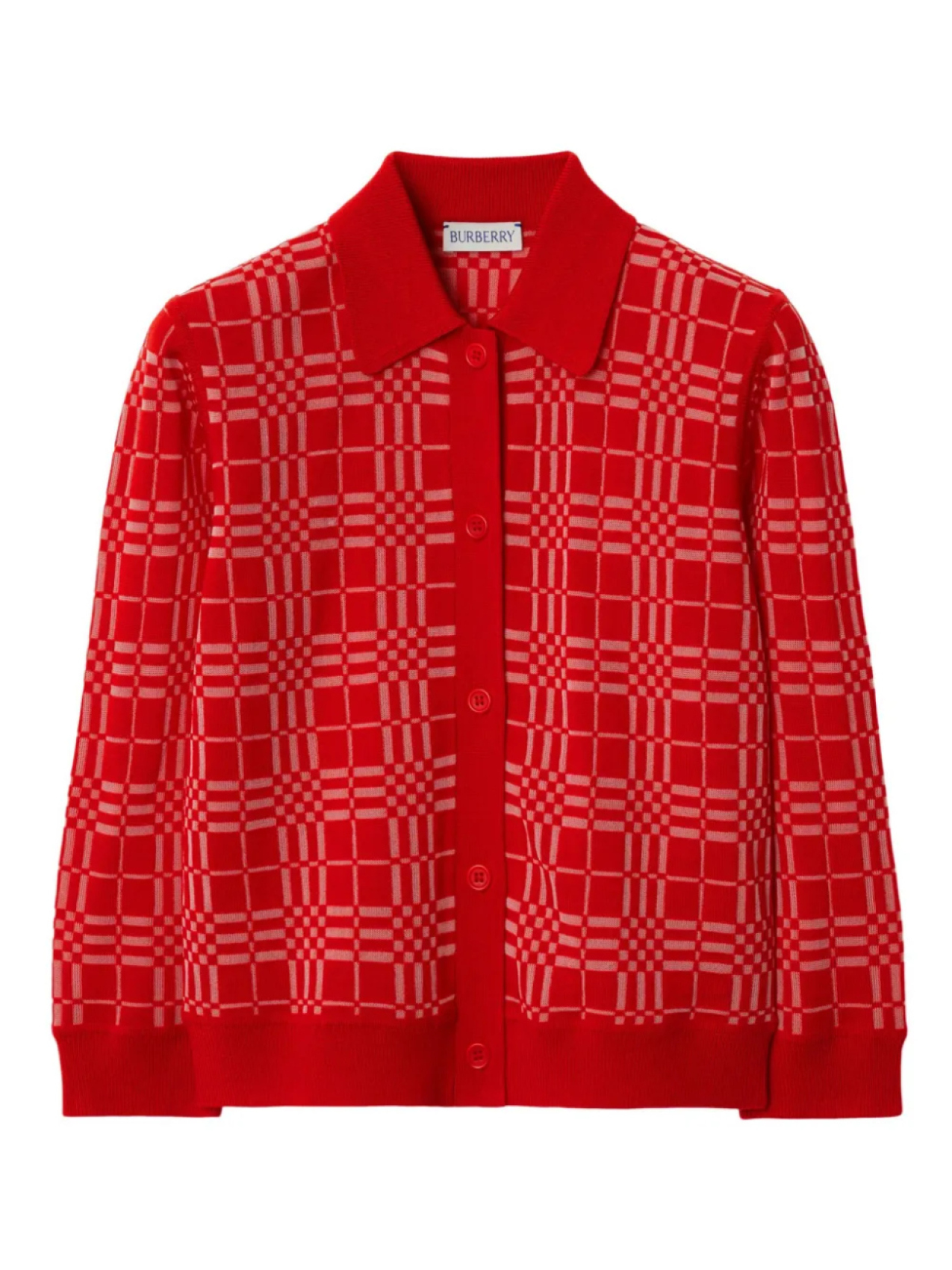 

Burberry Kids кардиган в клетку Vintage Check, красный