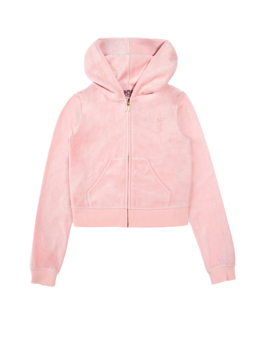 

Толстовка с капюшоном на молнии Juicy Couture ROBYN, розовый
