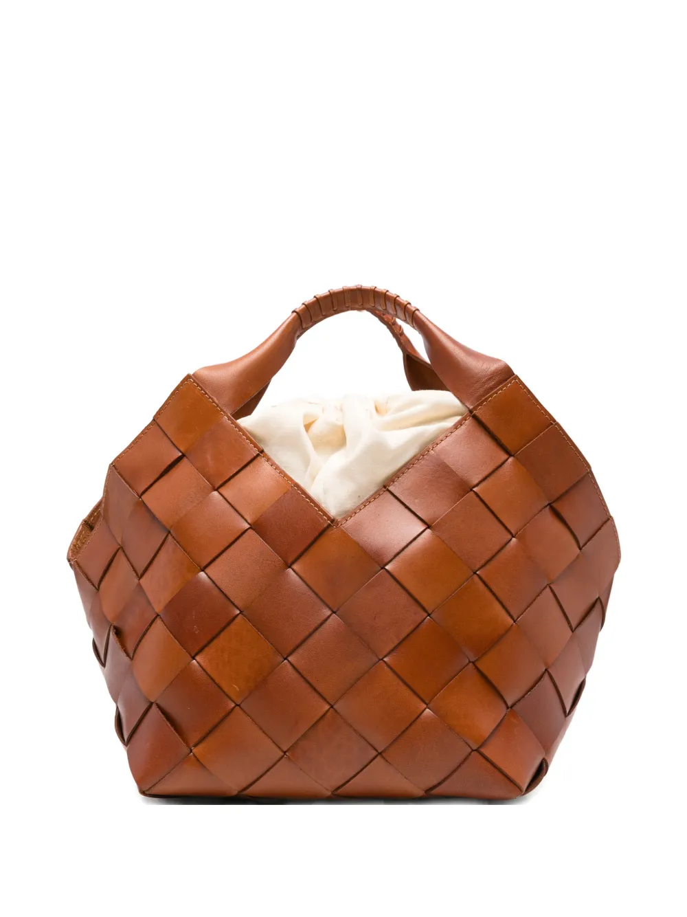 

Рюкзак-хобо в технике intreccio Dragon Diffusion, коричневый