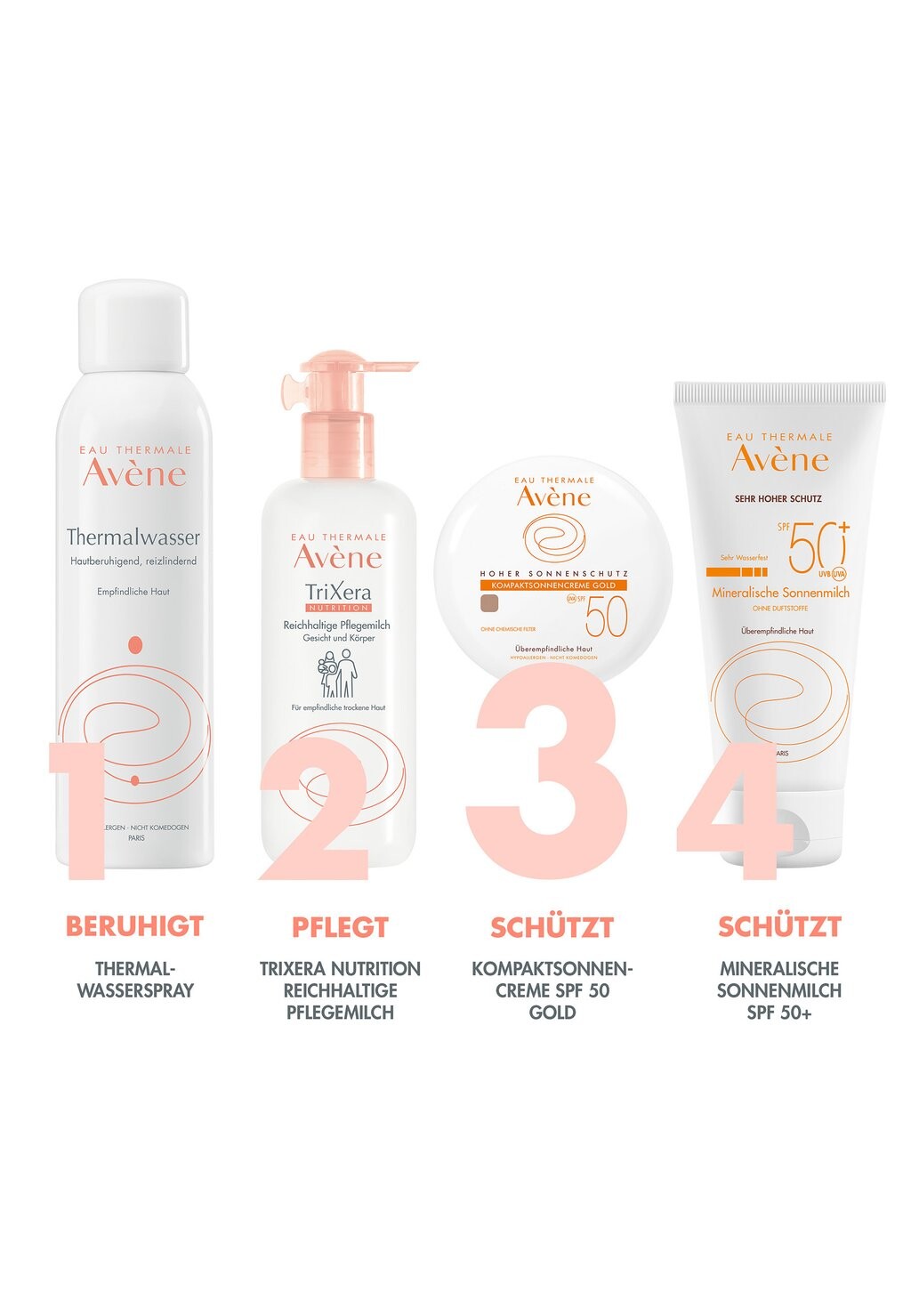 Защита от солнца AVÈNE SONNENPFLEGE KOMPAKTSONNENCREME GOLD SPF 50, цвет gold — фото 3