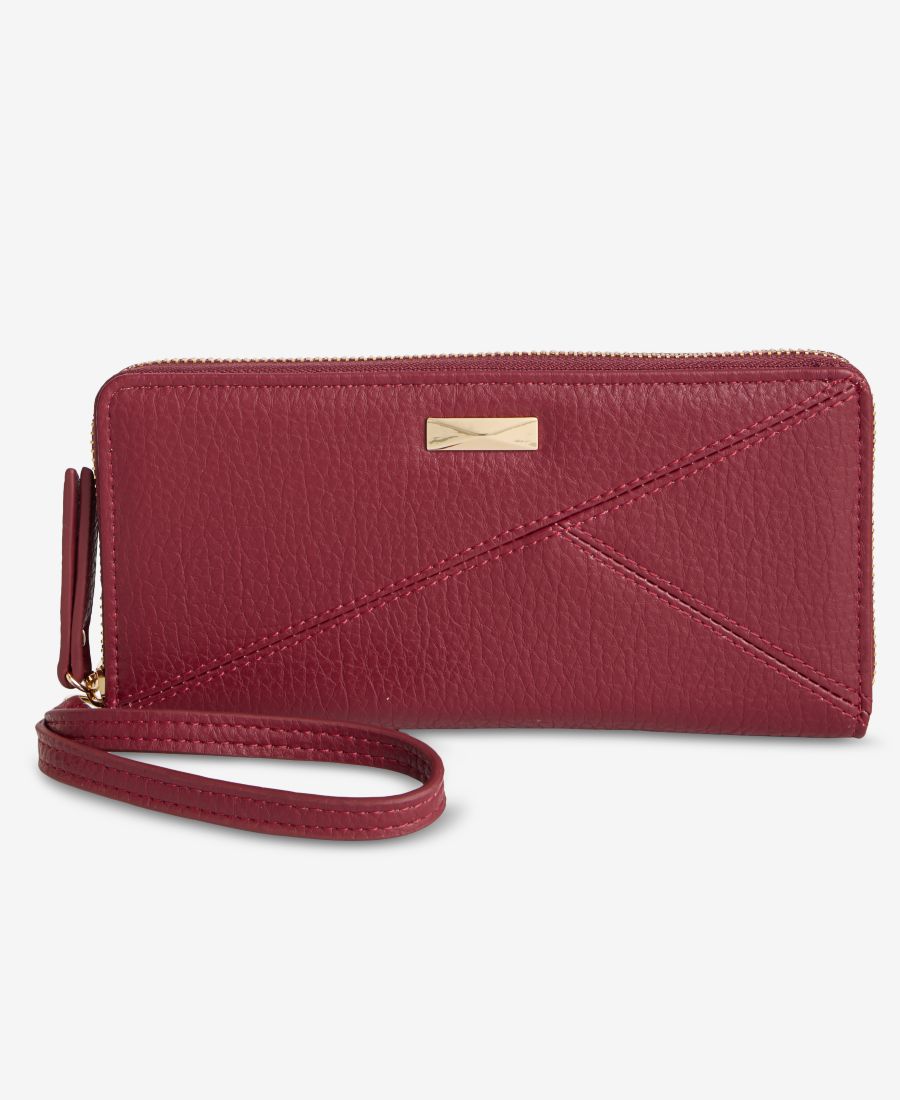 

Кошелек Hazell Pieced Zip Around Wallet INC International Concepts, Maraschino