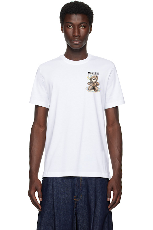 

Футболка Moschino с мишкой Тедди Moschino, белый