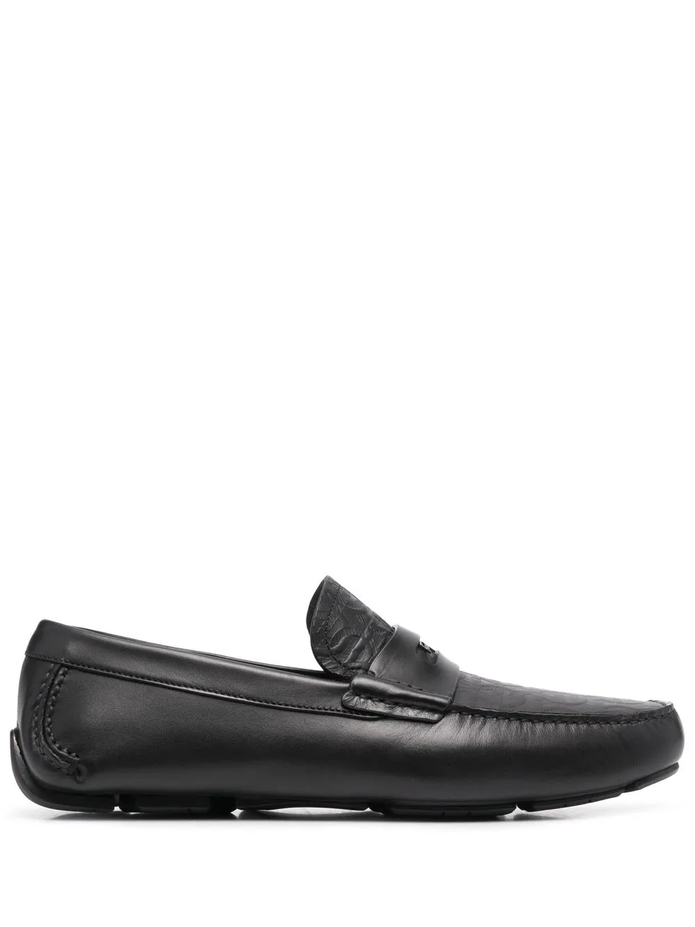 

Лоферы без застежки Ferragamo, черный