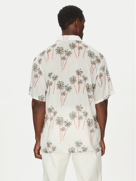 Рубашка обычного кроя Bowling Shirt Print UM0UM03227 Tommy Hilfiger, бежевый — фото 3