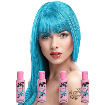 

Полуперманентная краска для волос Bubblegum Blue 100 мл Crazy Color