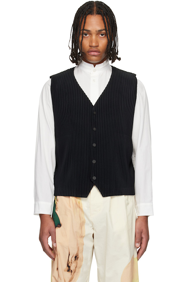

Жилет Basics, июль Homme Plissé Issey Miyake, черный