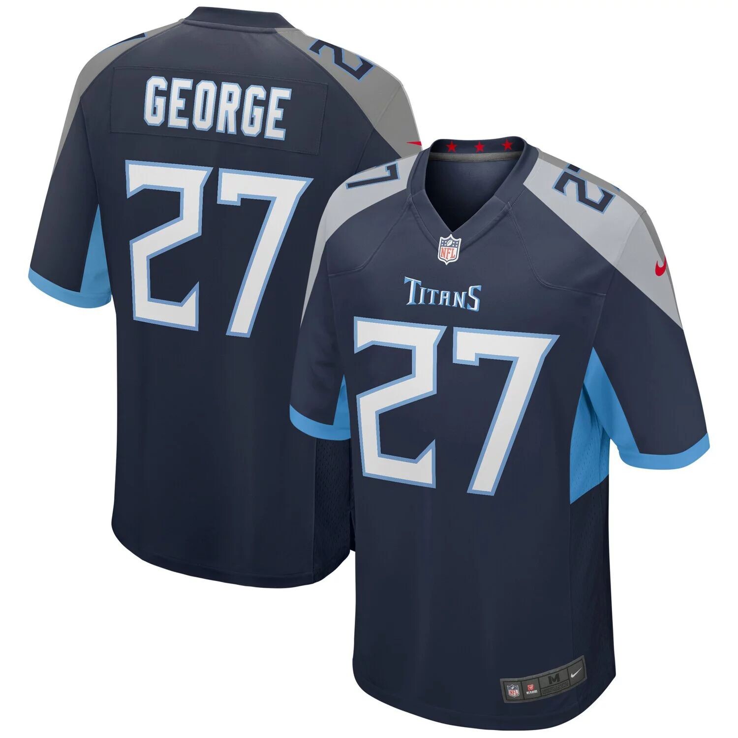 

Мужская майка для пенсионеров Eddie George Navy Tennessee Titans Game Nike