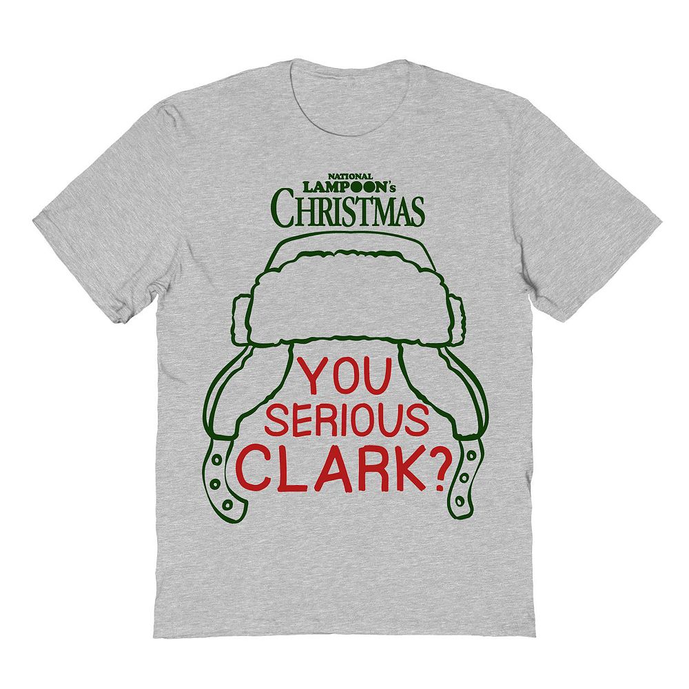 

Мужская футболка с рисунком You Serious Clark National Lampoon's Christmas Vacation Licensed Character, цвет Sport Gray