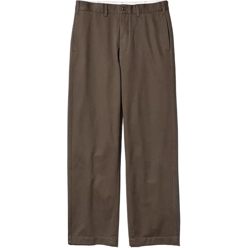 UNIQLO Брюки casual мужские темно-умбра умеренно прямого кроя