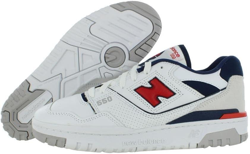Мужские кроссовки New Balance 580, белый/красный — фото 4