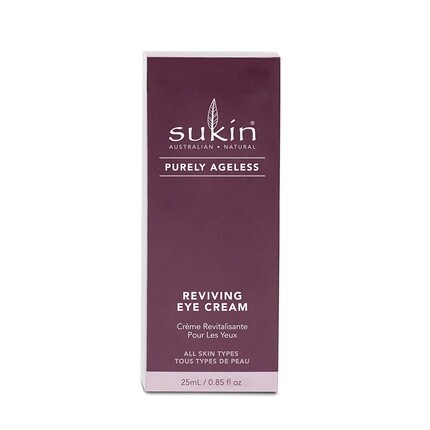 Sukin Purely Ageless Восстанавливающий крем для глаз 25 мл — увлажняет и разглаживает нежную область вокруг глаз с помощью рибозы и зеленого кофе — веганский, Sukin Australian Natural — фото 2