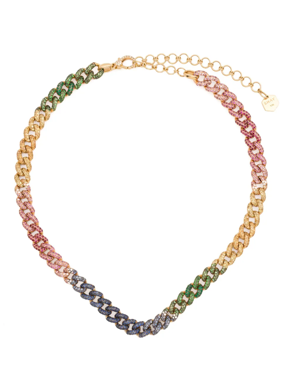 

Чокер Rainbow Pave из желтого золота SHAY, золотой