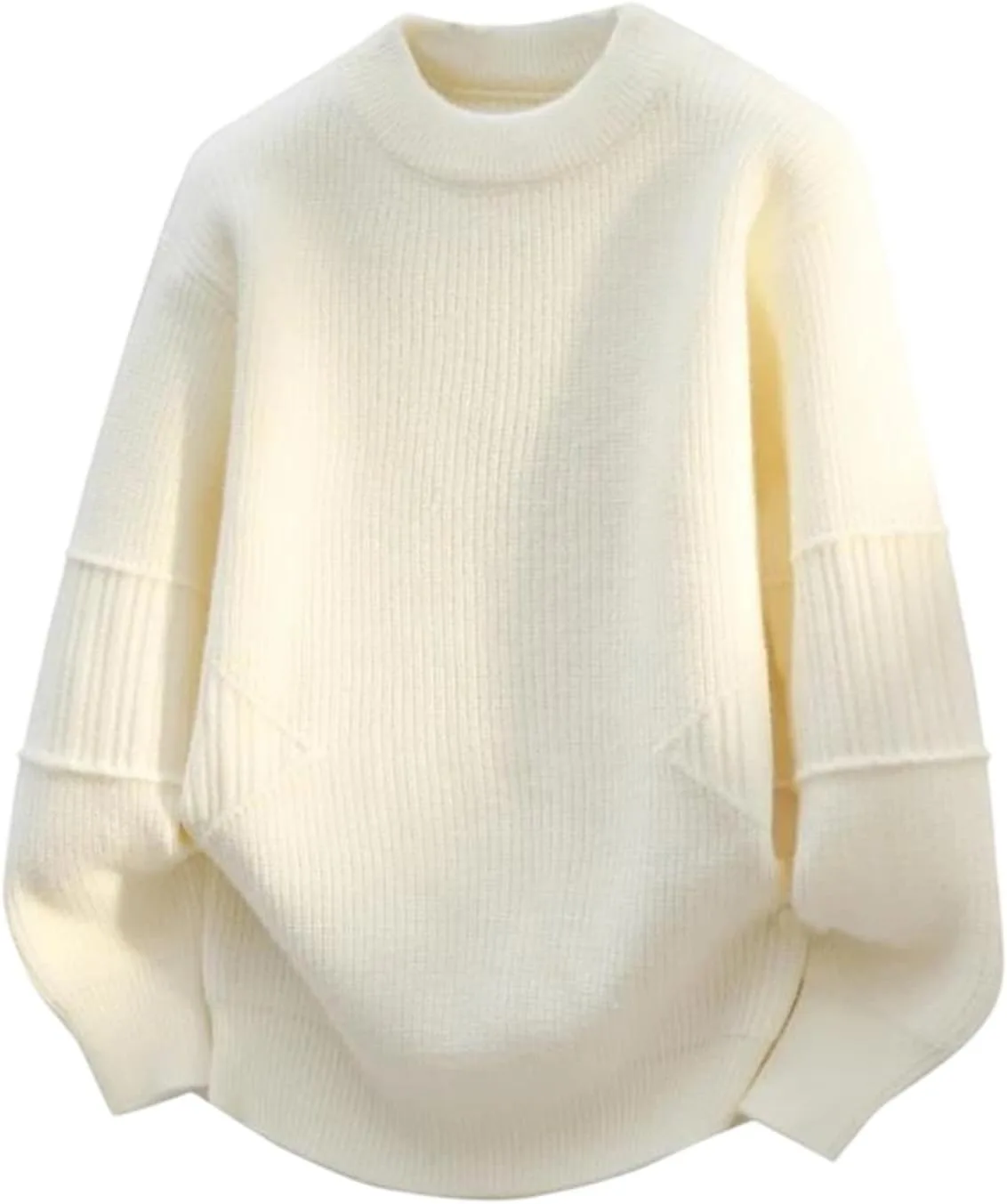 

Мужской свитер с боковым вязаным узором, теплый шерстяной пуловер