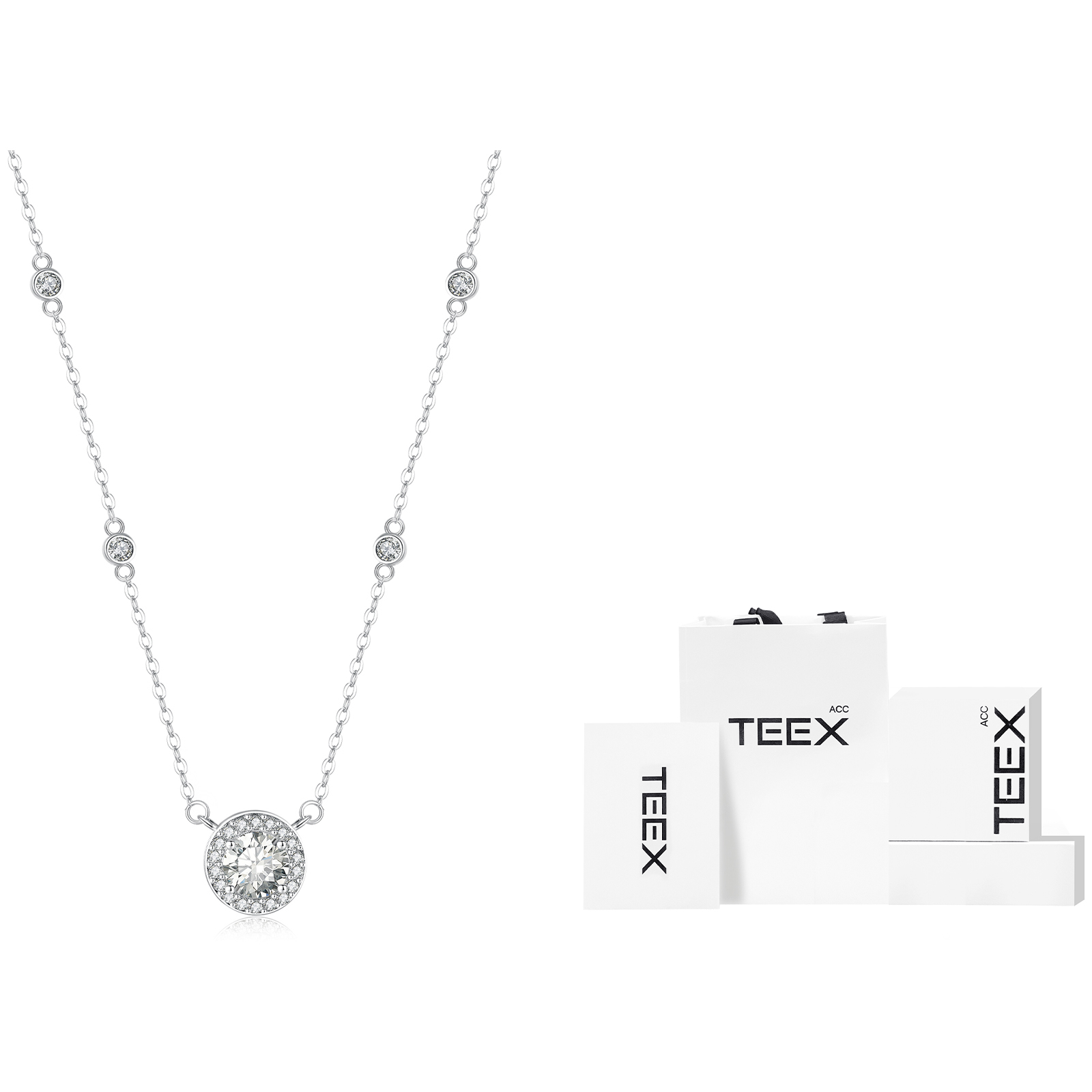 

Сверкающее колье со стразами для женщин TEEX