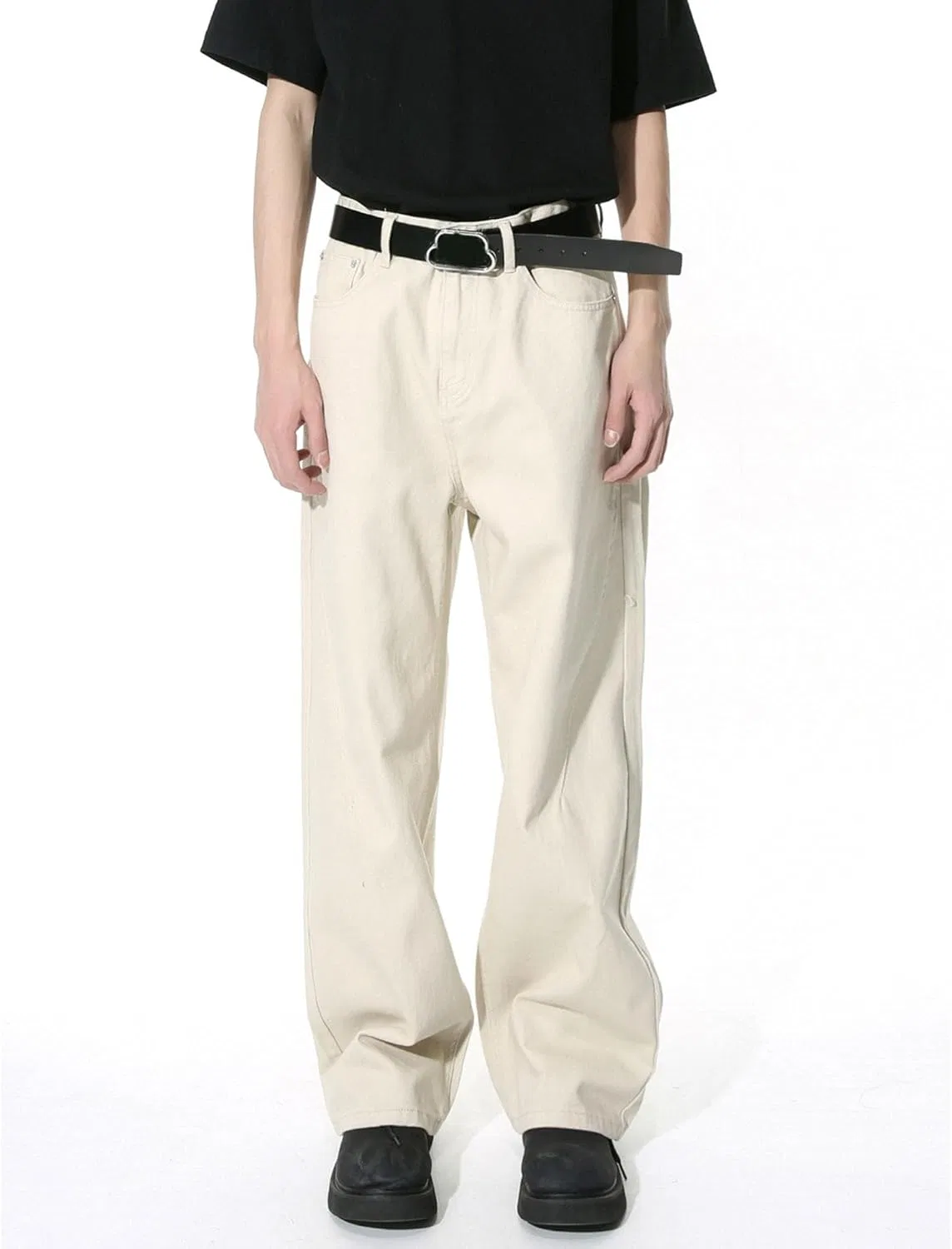 Джинсы мешковатые Barrel Jeans, Beige 4 — фото 2