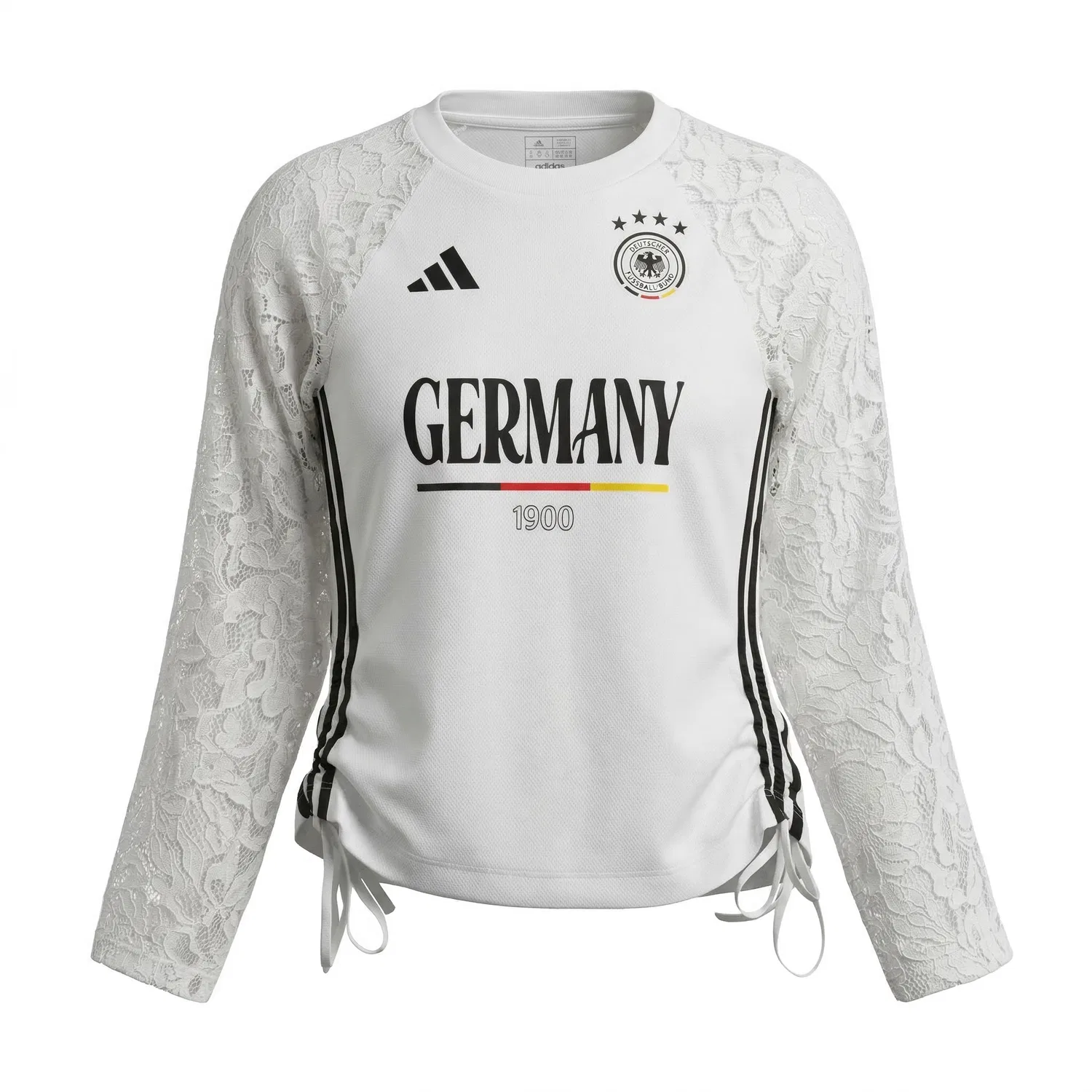Футболка женская белая crew neck, приталенная Adidas, White