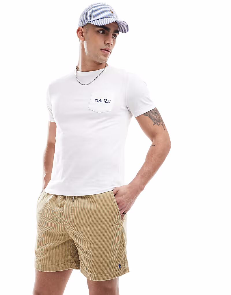 

Шорты Polo Ralph Lauren Prepsters icon logo бежевого цвета