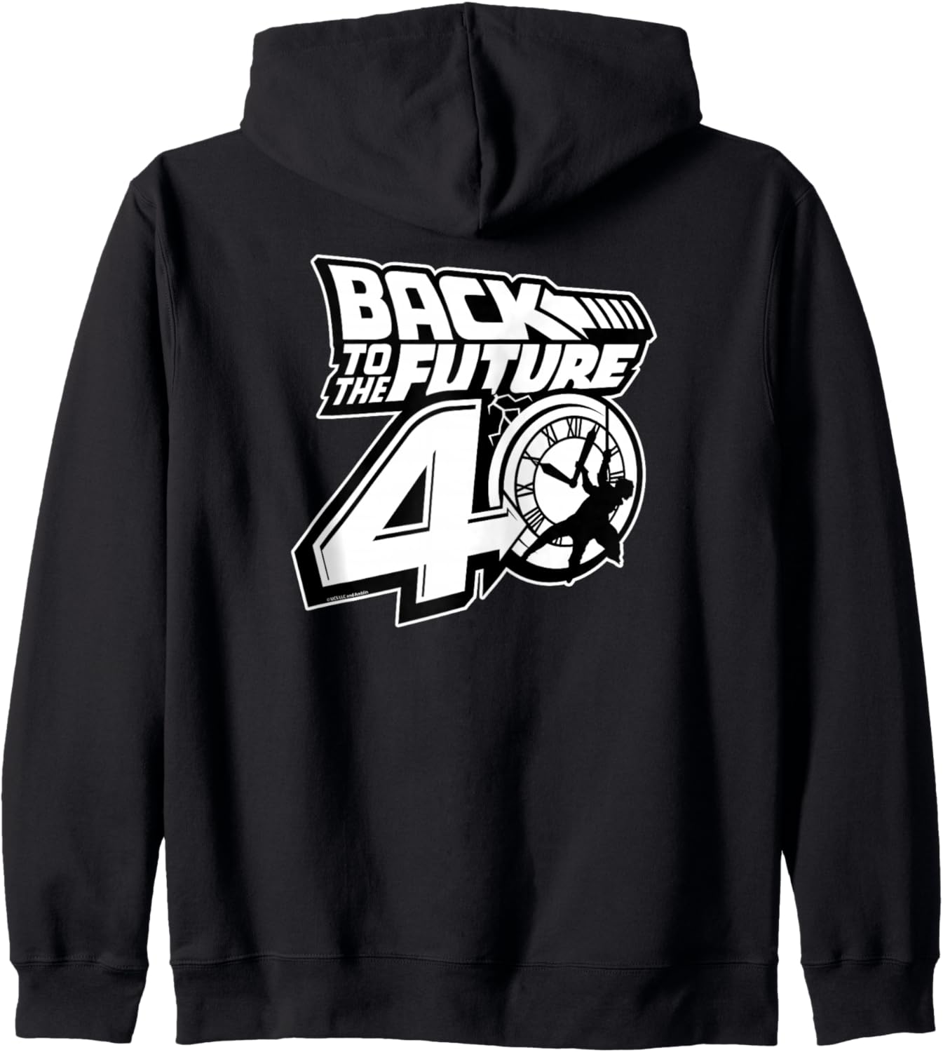 

Худи на молнии в черно-белом цвете, посвященное 40-летию фильма «Назад в будущее» Back To The Future