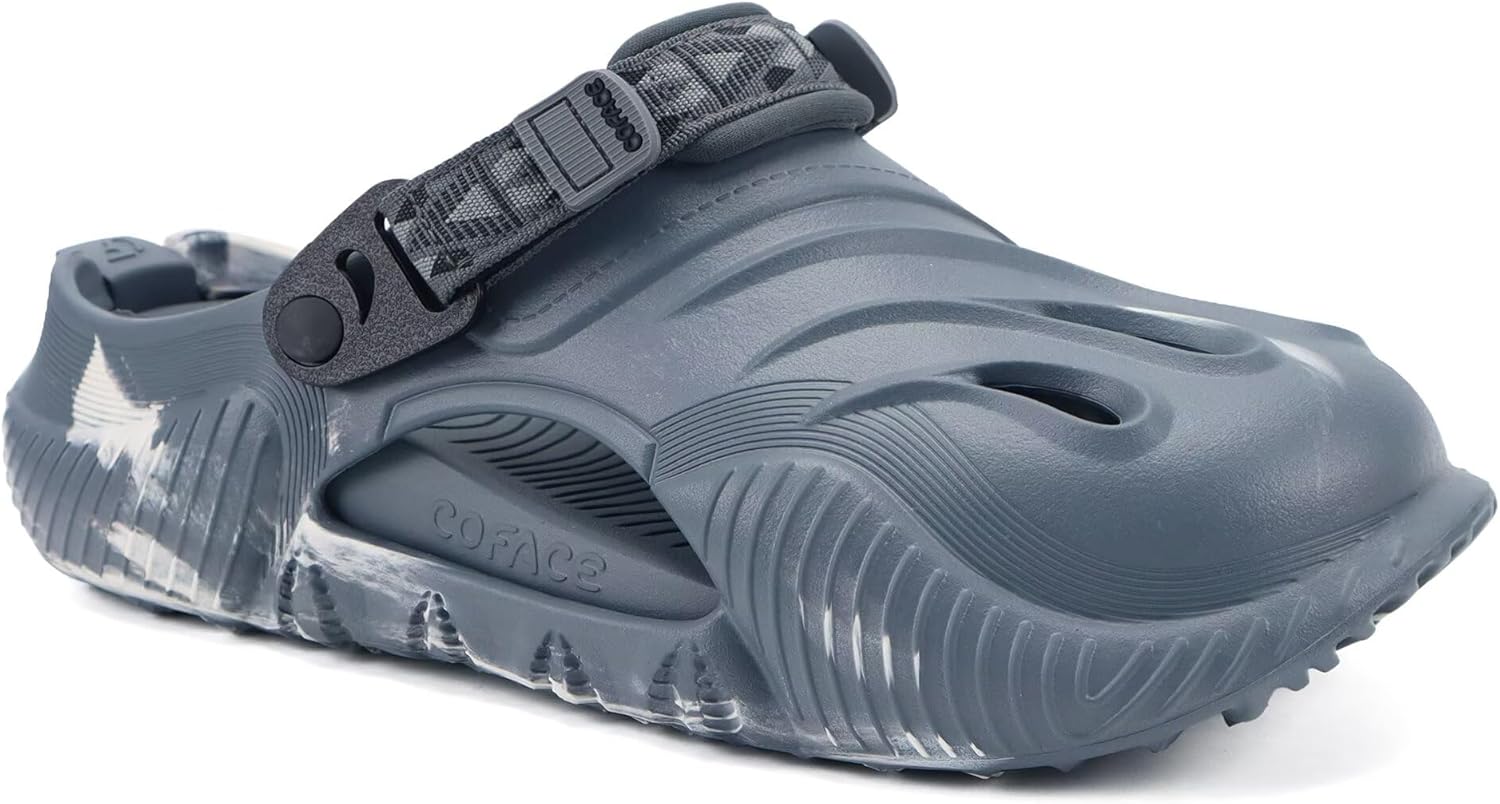 

Мужские сабо COFACE для восстановления, комфортная ходьба, с толстой амортизацией, спортивные повседневные ортопедические мюли с поддержкой свода стопы при плантарном фасциите, белый