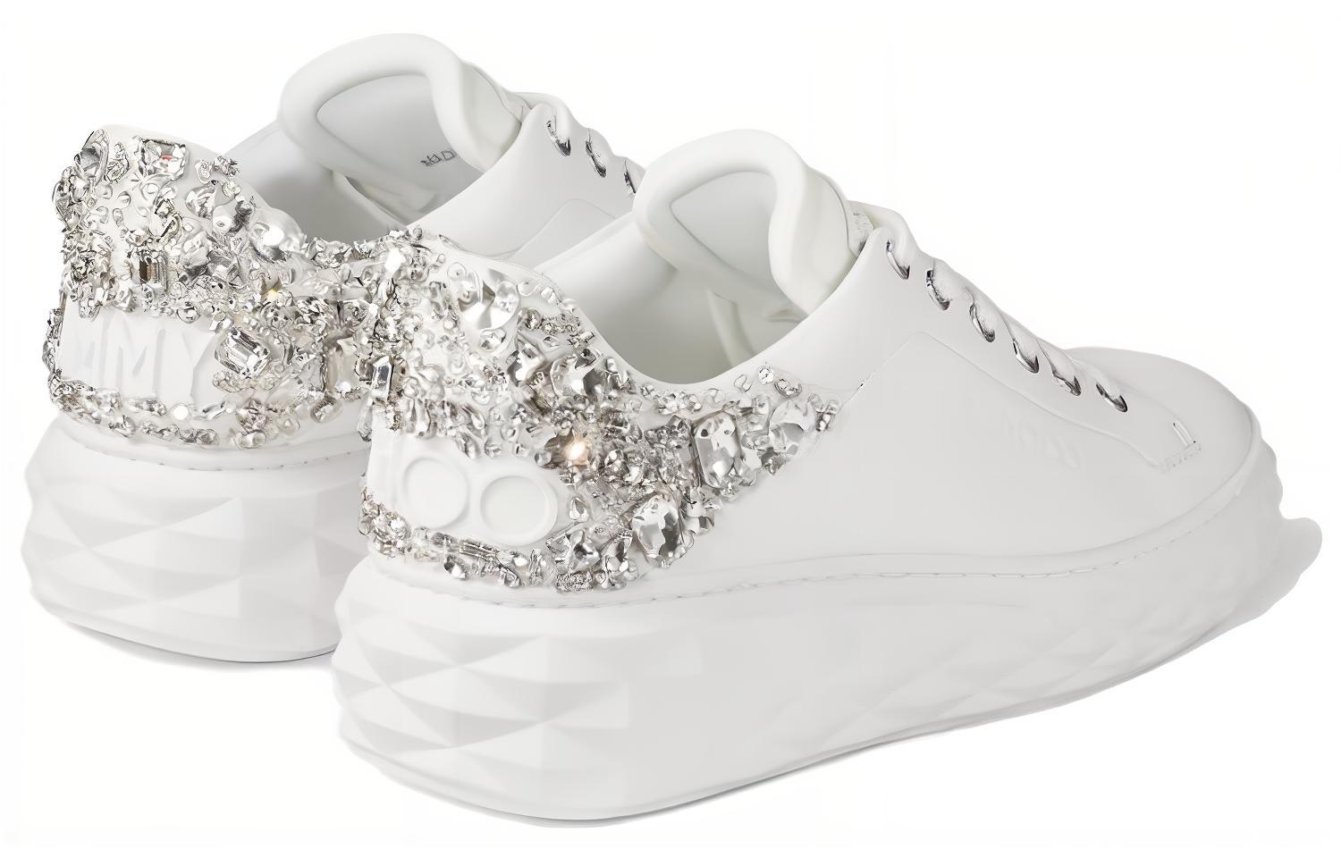 Diamond Maxi Кристальные кроссовки Jimmy Choo, Белый — фото 3