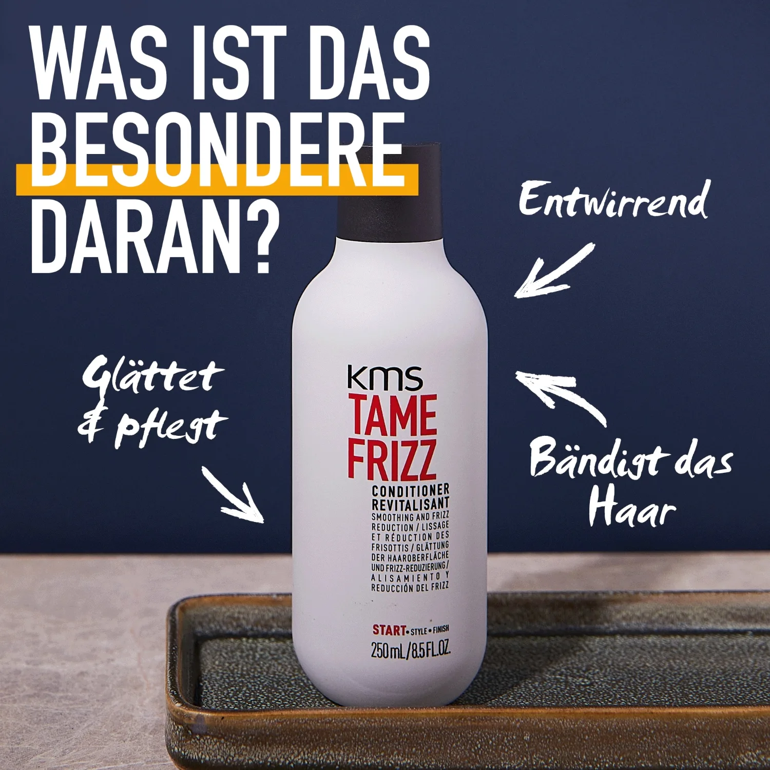 Кондиционер для волос Tame Frizz Spülung Revitalisant Kms, 250 мл — фото 2