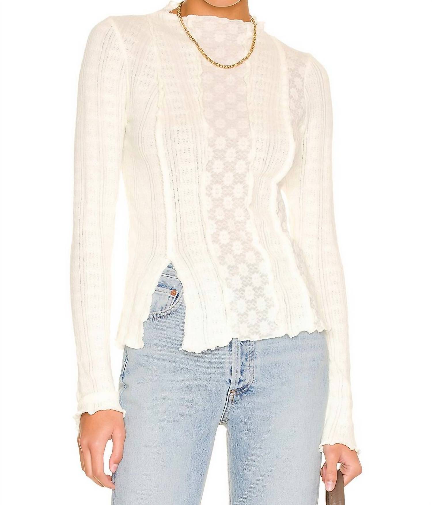 

Lula Топ в Гардении Free People, цвет gardenia