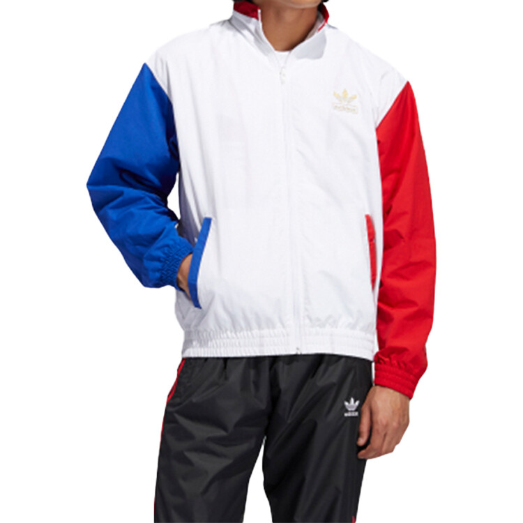 Куртка мужская красная/синяя/белая Adidas Originals, красный/синий/белый — фото 3