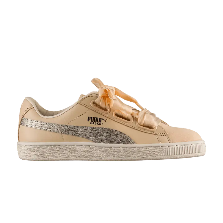 

Кроссовки Puma Wmns Basket Heart Up - Natural Vachetta, коричневый