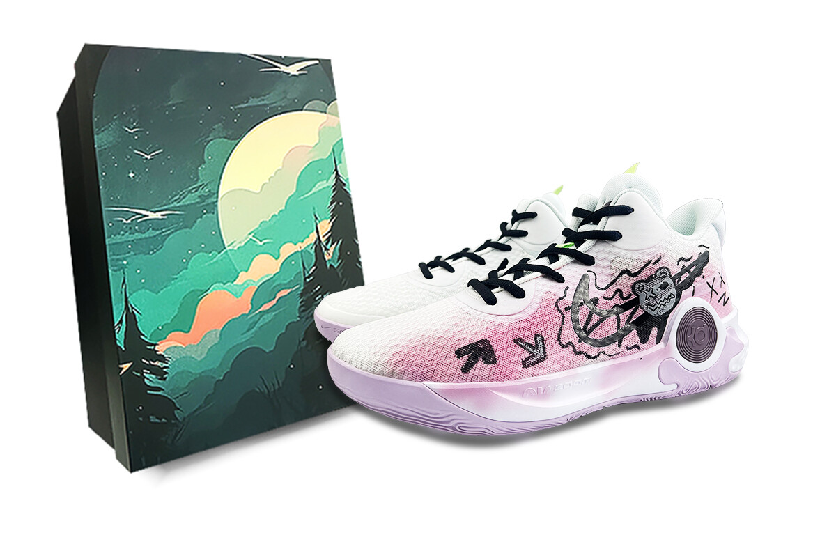 

Кроссовки Nike KD Trey 5 IX Vintage Basketball Shoes Unisex Mid-top Pink/black/purple, белый