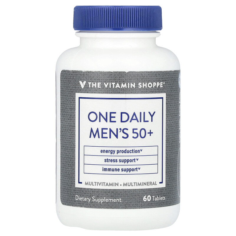 

The Vitamin Shoppe, One Daily для мужчин старше 50 лет, 60 таблеток