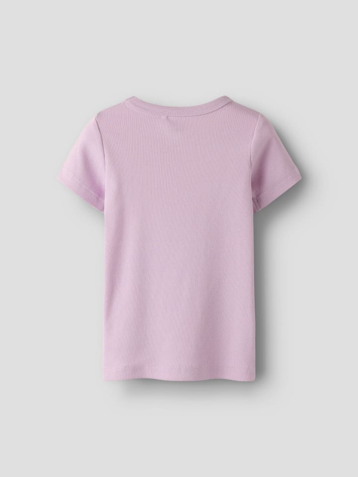 Name it Футболка NMFNAKAL S/S SLIM TOP ароматного сиреневого цвета — фото 3