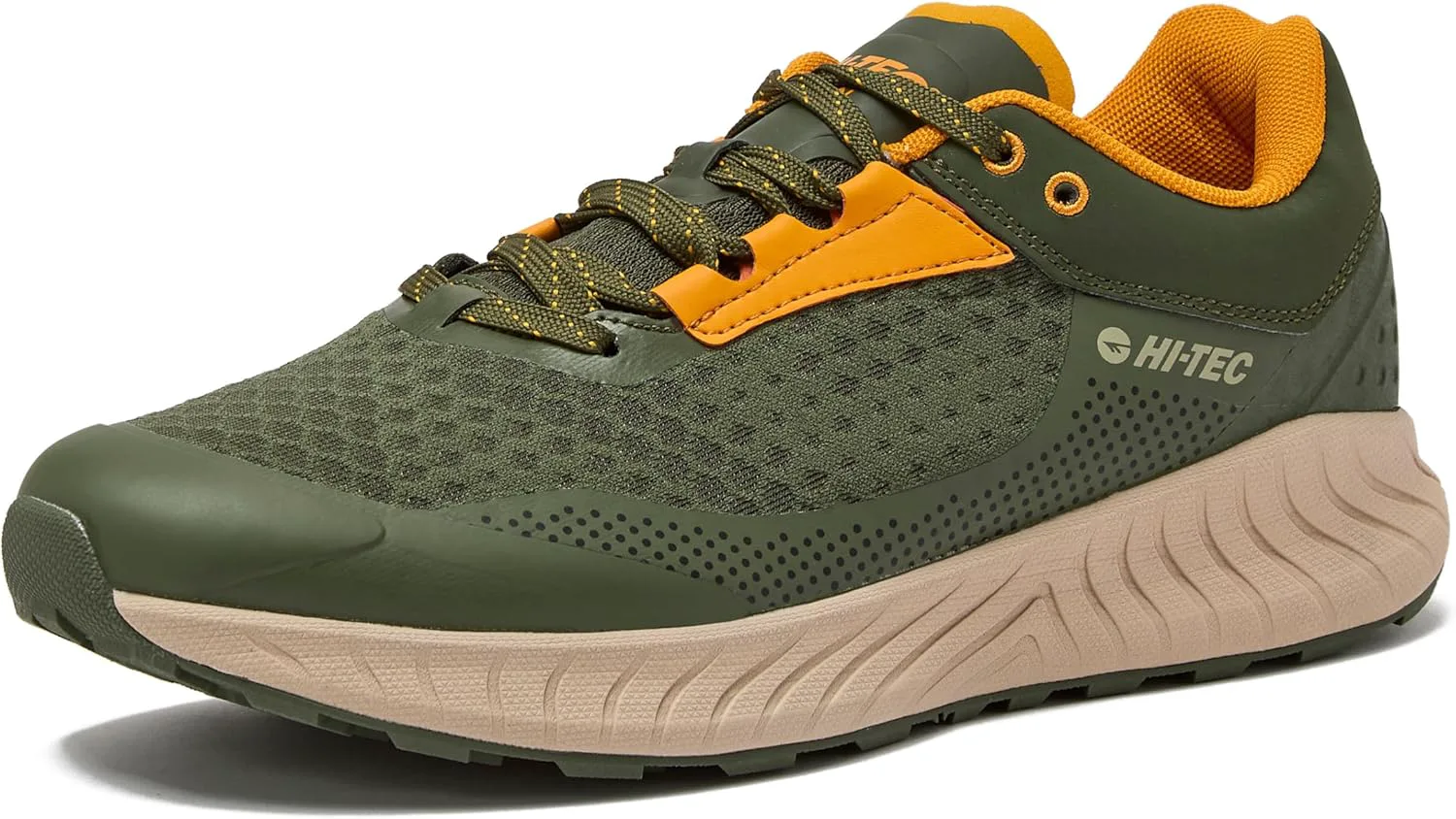 

Мужские кроссовки для трейлраннинга HI-TEC Avalon, легкие, дышащие, мужские походные или спортивные кроссовки для ходьбы, черные, серые или зеленые, размер 7-14, темно-зеленый/желтый
