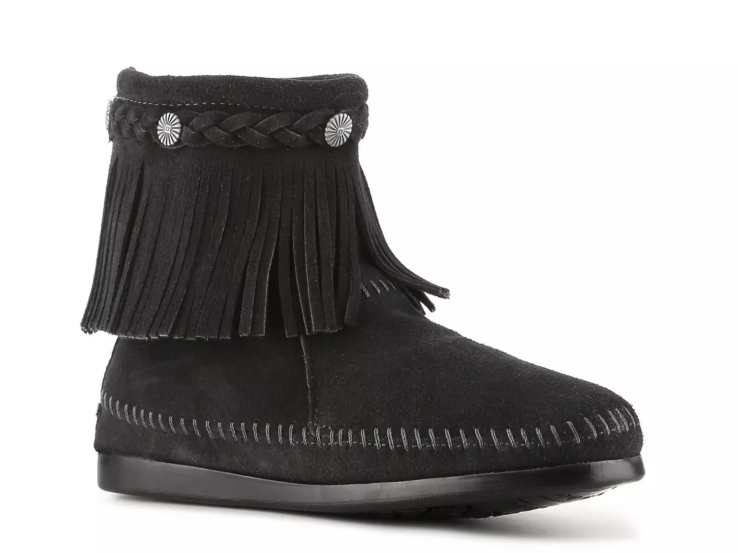 Сапоги на молнии сзади (Western Bootie) Minnetonka, Black