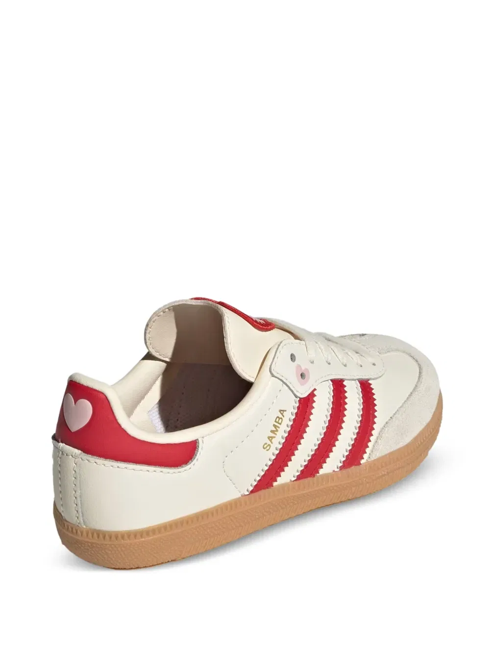 Кроссовки Samba og с сердечным мотивом Adidas, нейтральный — фото 3