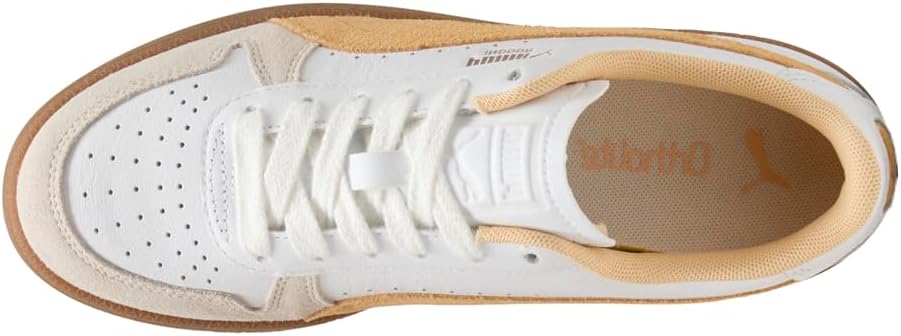 Мужские кроссовки PUMA для помещений с шнуровкой, повседневные - белые — фото 4