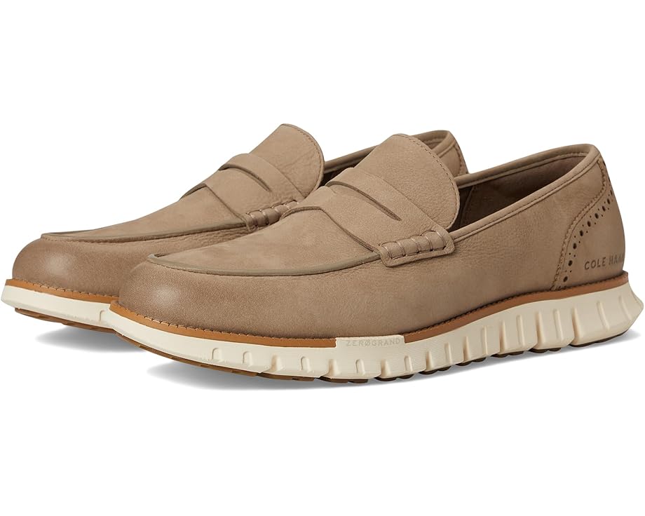 

Лоферы Cole Haan Zerogrand Remastered Penny Loafer, цвет Dark Latte Nubuck/Natural Tan/Ivory