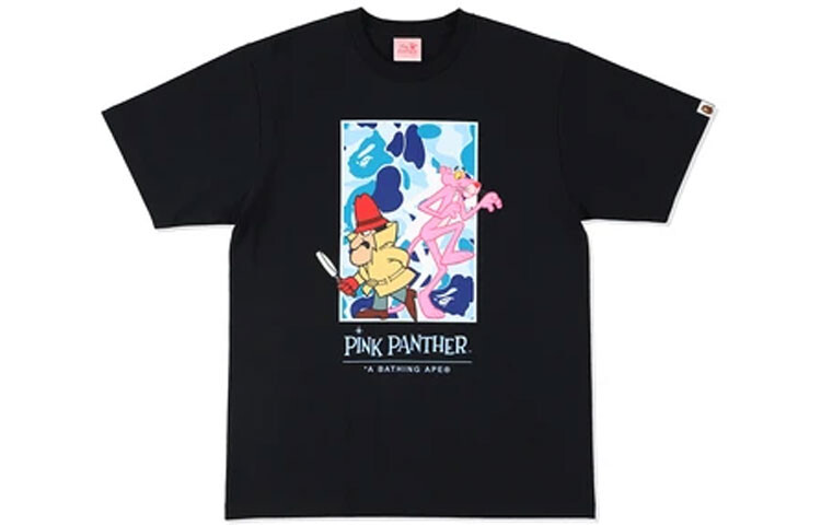 

Футболка Pink Panther X BAPE X Pink Panther для мужчин A Bathing Ape, розовый