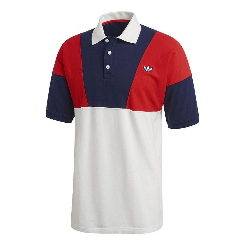 

Футболка adidas originals Polo Shirt Splicing Short Sleeve FM2197