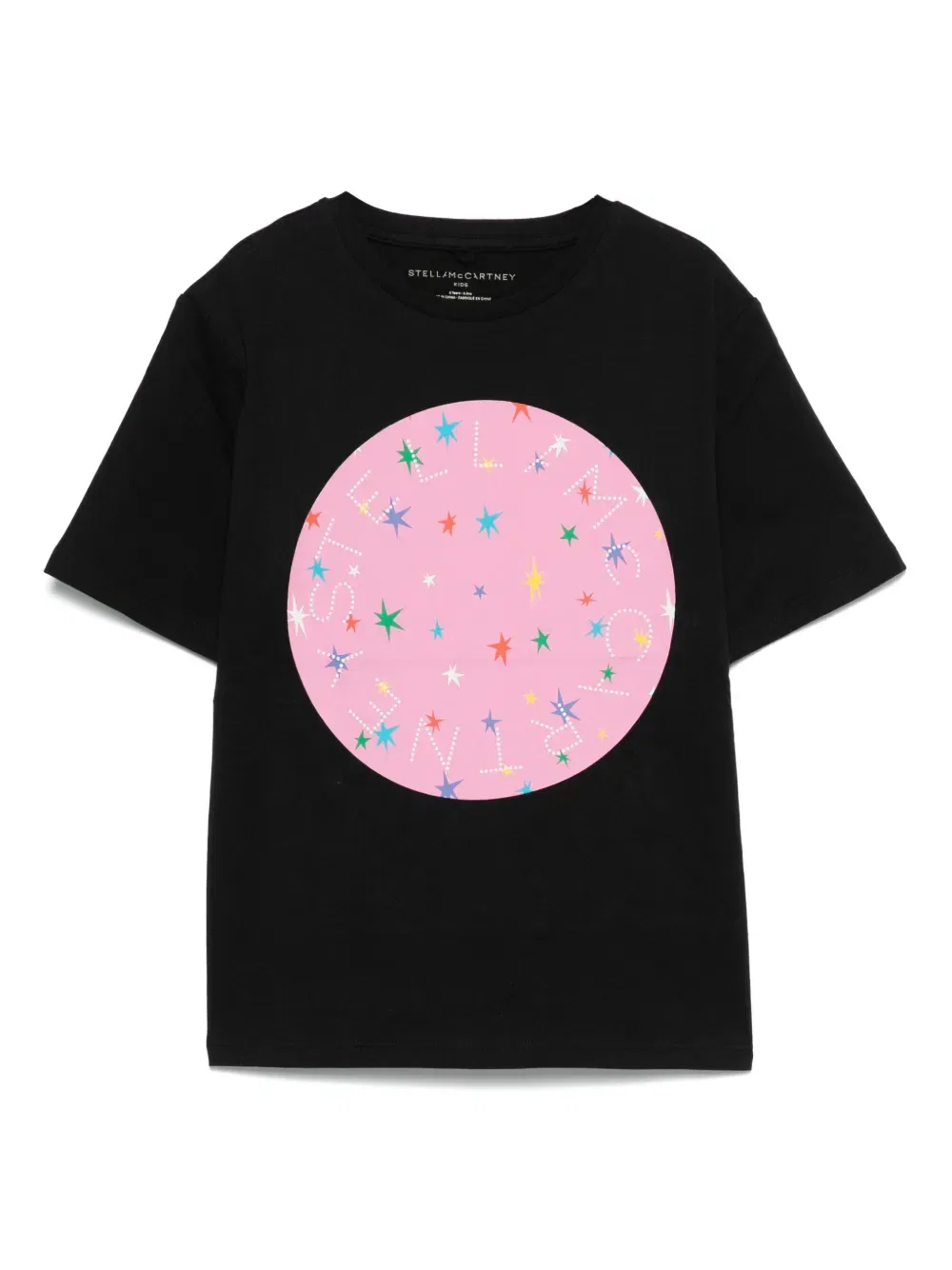 Футболка с логотипом Stella Mccartney Kids, черный