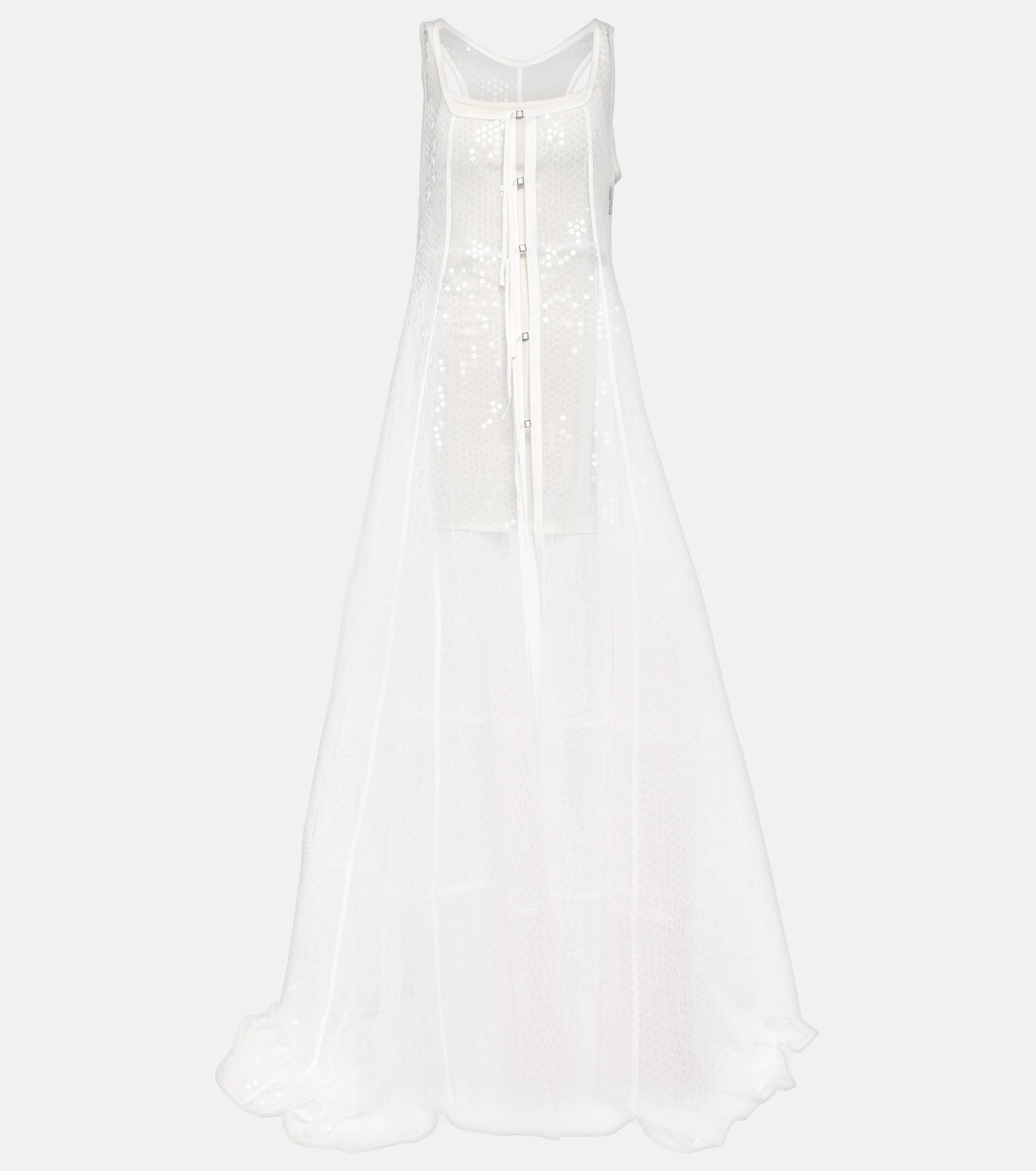 

Декорированное платье la robe dentelle Jacquemus, белый