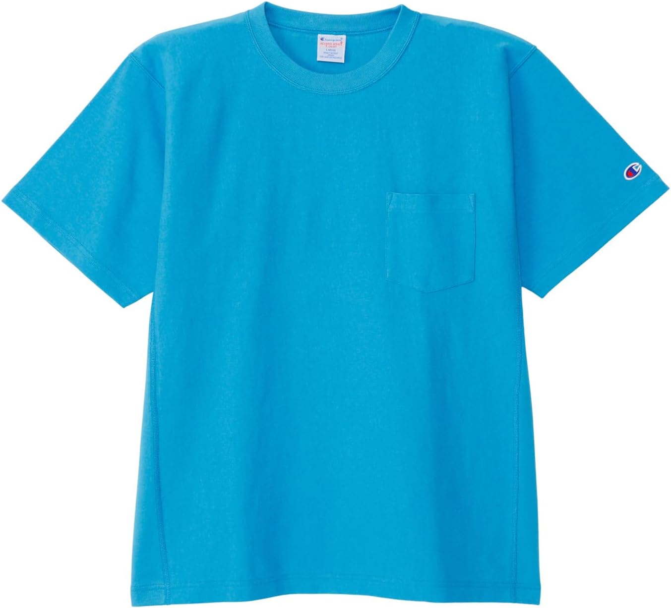 

Мужская футболка Champion C3-Z319Z с коротким рукавом, круглым вырезом, средний синий цвет, размер L
