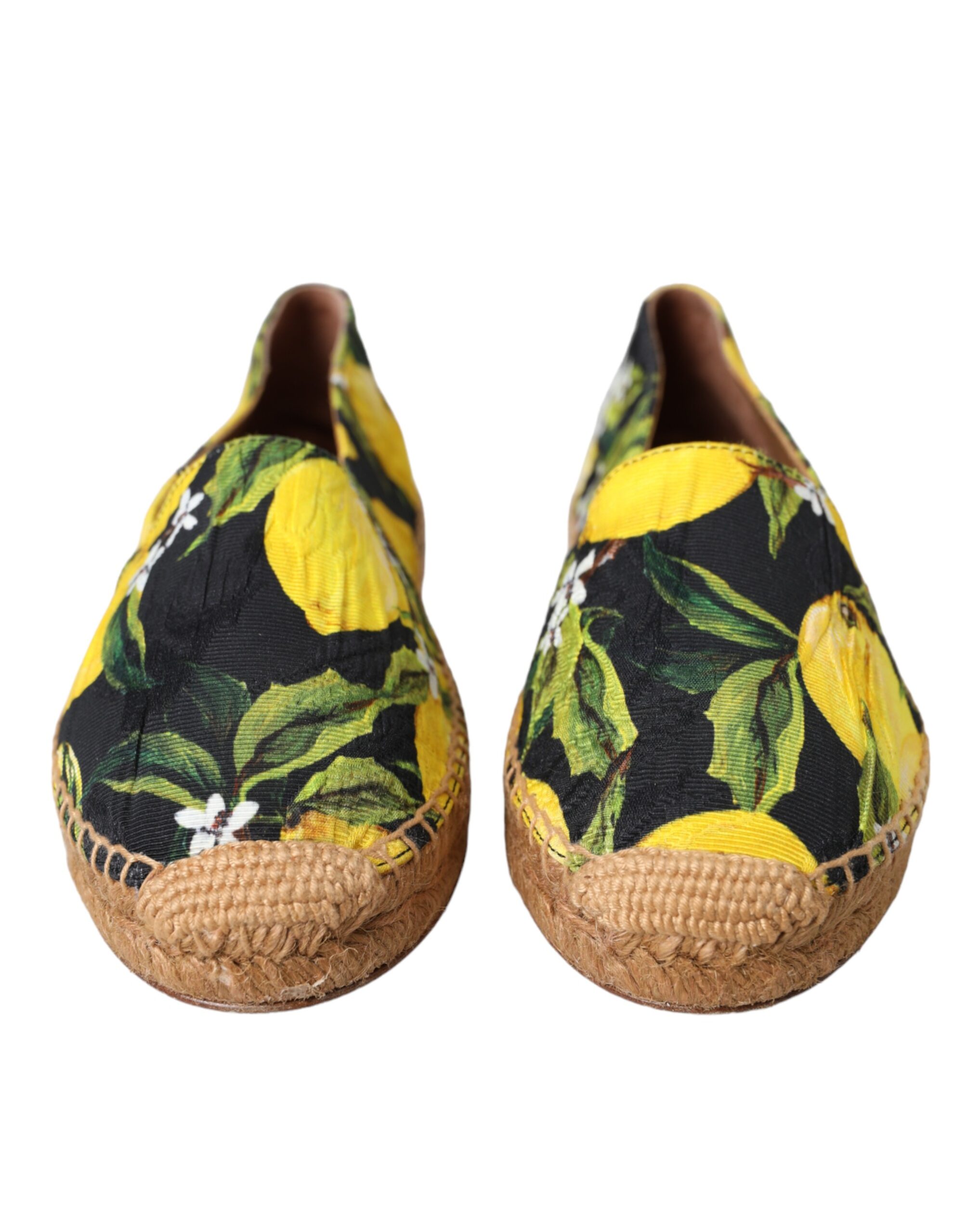 Разноцветные лимонные туфли-эспадрильи Slip On Dolce & Gabbana — фото 2