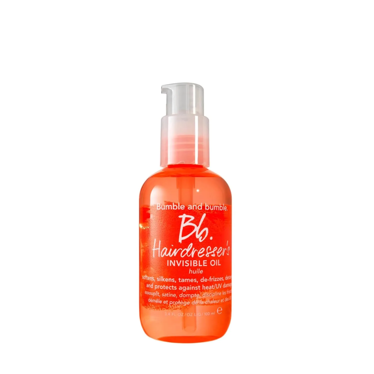 Bumble and bumble Hairdresser's Invisible Oil масло для волос против пушистости | термозащита, контроль пушистости и блеск | для кудрявых, волнистых и прямых волос | с маслами виноградных косточек, кокоса и арганы Bumble And Bumble.