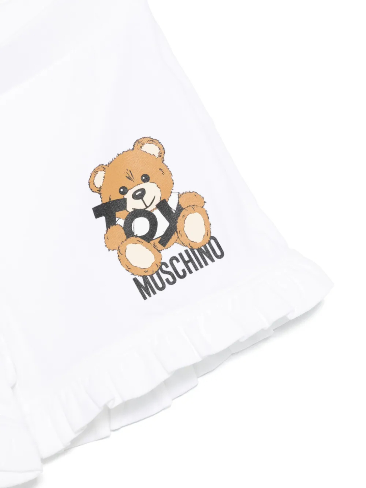 Комплект Teddy Bear из футболки и шортов Moschino Kids, синий — фото 3