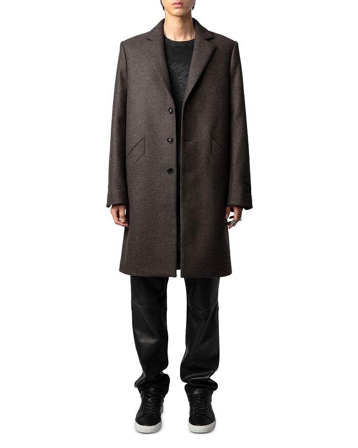 

Шерстяное пальто Zadig & Voltaire Marlyh Land, коричневый