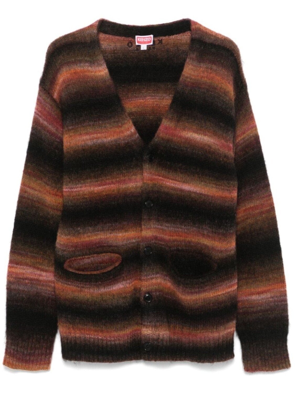 

Kenzo кардиган в полоску, черный