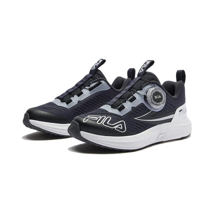 FILA KIDS Детские кроссовки с низким верхом, устойчивые к скольжению, синие, белые, для детей 3–7 лет — фото 3